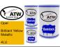 Preview: Opel, Brilliant Yellow Metallic, 4LU: 500ml Lackdose + 500ml Klarlack + 250ml Härter - Set, von ATW Autoteile West.